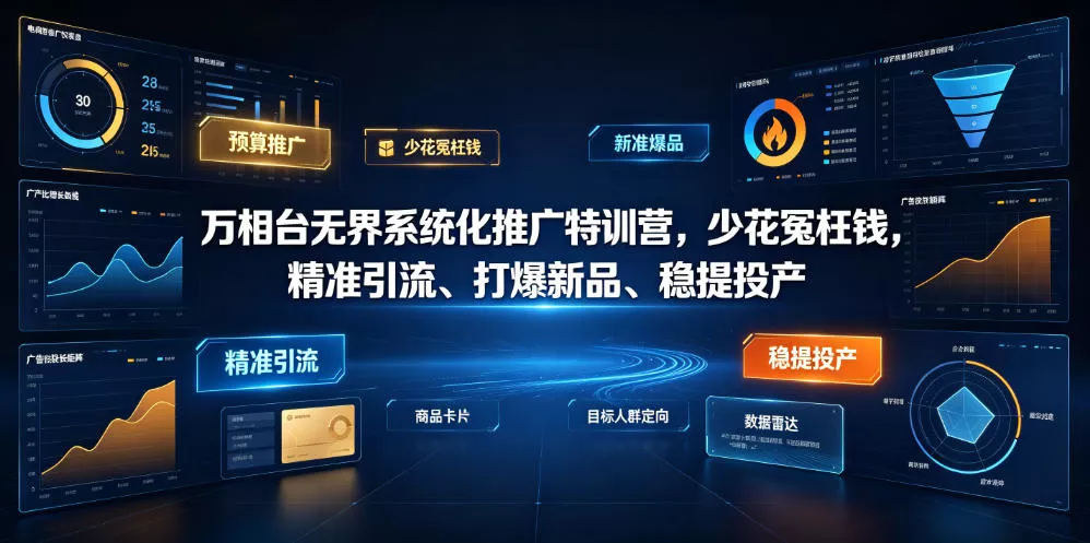 33d47ac698f78141a9634deaa736f6ae.webp 万相台无界系统化推广特训营VI0.0,少花冤枉钱,精准引流、打爆新品、稳提投产(全程录音+字幕)