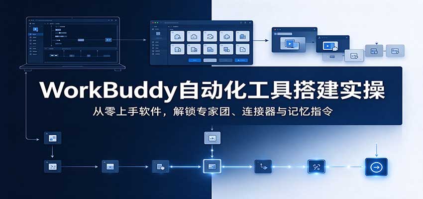 WorkBuddy自动化工具搭建实操:从零上手软件,解锁专家团、连接器与记忆指令祝你网--专注互联网创业.信息差副业研究拒绝割韭菜祝你网