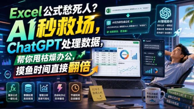 38521a3e0f5975bd88c9d6f0316c56dd.webp Excel公式愁死人?AI秒救场,ChatGPT处理数据,帮你甩枯燥办公,摸鱼时间直接翻倍【原创双语字幕】