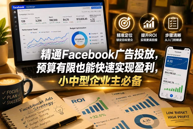 38d9ad363c98c68c7fef7e76394742be.webp 精通Facebook广告投放,预算有限也能快速实现盈利,小中型企业主必备【原创双语字幕】
