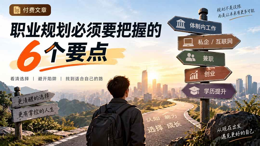3b5654a06e7ded05743c998d6ff83251.jpeg (20422期)付费文章:职业规划必须要把握的6个要点
