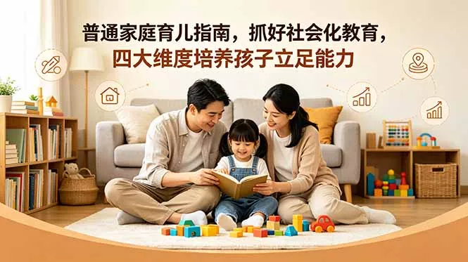 付费文章:普通家庭育儿指南,抓好社会化教育,四大维度培养孩子立足能力祝你网--专注互联网创业.信息差副业研究拒绝割韭菜祝你网