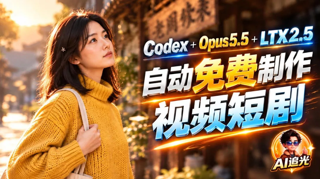 3ca9994b09ec4951bd950859de2c8a5e.webp 【无水印】Codex出图+免费LTX-2.5生成视频,Claude Opus 5.5全自动剪出1分钟情感短剧《停了的表》