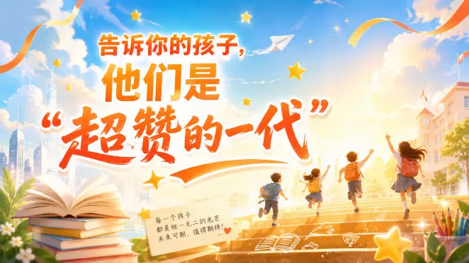 某付费社群专属文章：告诉你的孩子，他们是“超赞的一代”。祝你网--专注互联网创业.信息差副业研究拒绝割韭菜祝你网