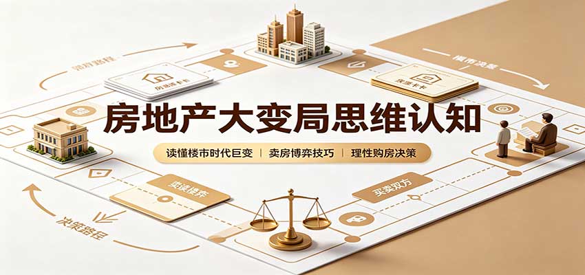 房地产大变局思维认知:读懂楼市时代巨变,卖房博弈技巧,理性购房决策祝你网--专注互联网创业.信息差副业研究拒绝割韭菜祝你网