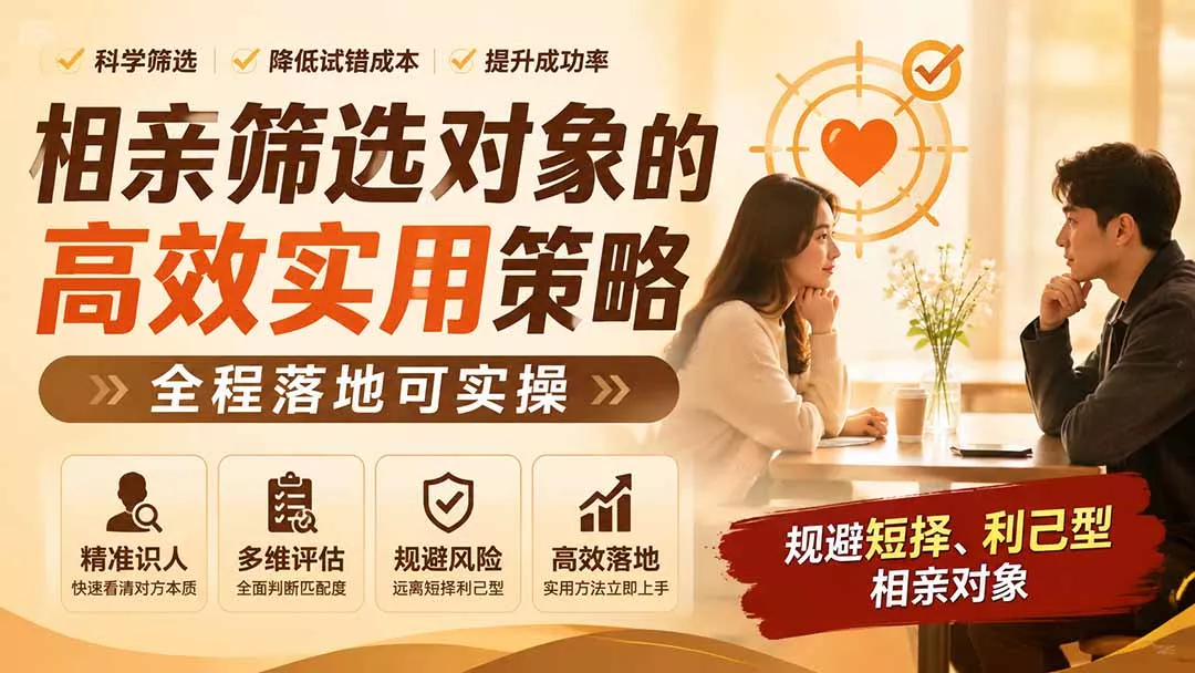 42d70ae3923e7f38bdb1d08e747c8f13.webp 付费文章:相亲筛选对象的高效实用策略,全程落地可实操,规避短择、利己型相亲对象