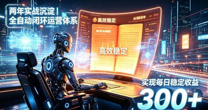 4508a4ce8fcbdd32f36aeef9a7310452.webp 两年实战沉淀|全自动闭环运营体系,实现每日稳定收益300+【揭秘】