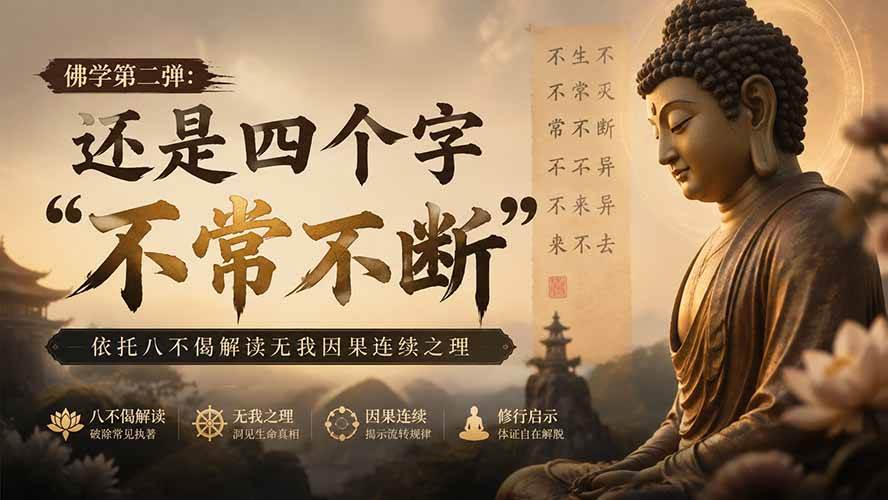 45b91b5a925ad8d210e16a1bcfe38f79.jpeg (19779期)付费文章:佛学第二弹:还是四个字“不常不断”依托八不偈解读无我因果连续之理