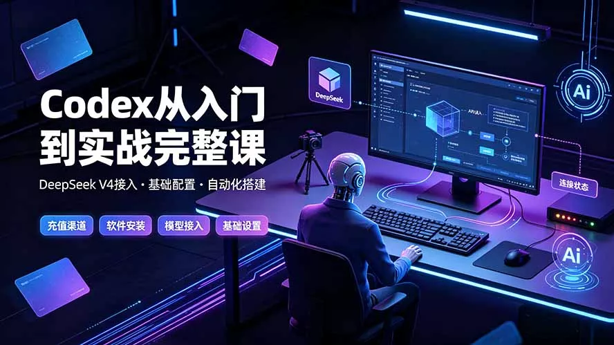 Codex从入门到实战完整课|充值·安装·接入DeepSeek,记忆·插件·Skill·CLI·MCP全拆解祝你网--专注互联网创业.信息差副业研究拒绝割韭菜祝你网