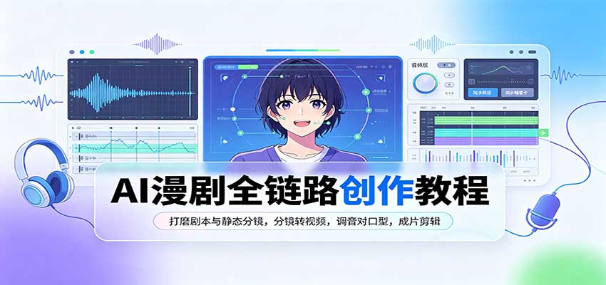 4a4f7f89f0bdf519c24ff2f12ac53340.jpeg AI漫剧全链路创作教程:打磨剧本与静态分镜,分镜转视频,调音对口型,成片剪辑