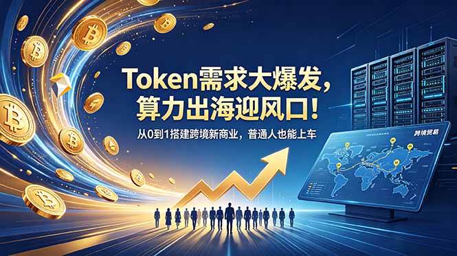 (18889期)Token需求大爆发,算力出海迎风口!从0到1搭建跨境新商业,普通人也能上车祝你网--专注互联网创业.信息差副业研究拒绝割韭菜祝你网