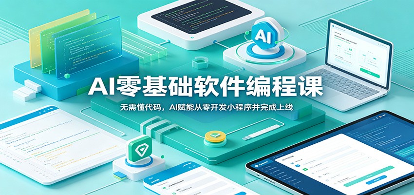 4e37243fa310cb25453e486791691e66.jpeg AI零基础软件编程课:无需懂代码,AI赋能从零开发小程序并完成上线
