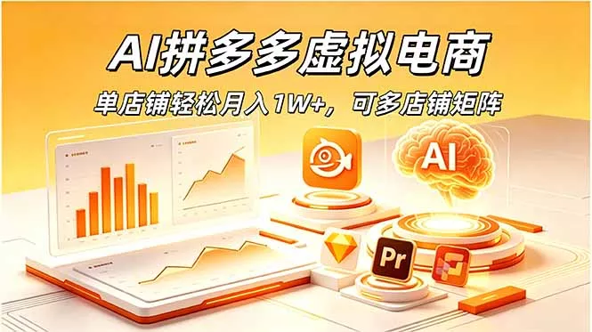 AI拼多多虚拟电商,单店铺轻松月入1W+,可多店铺矩阵祝你网--专注互联网创业.信息差副业研究拒绝割韭菜祝你网
