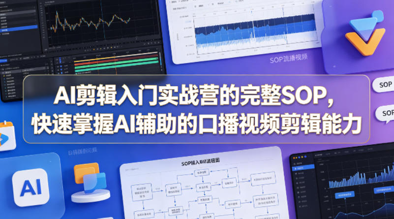 AI剪辑入门实战营的完整SOP，快速掌握AI辅助的口播视频剪辑能力祝你网--专注互联网创业.信息差副业研究拒绝割韭菜祝你网