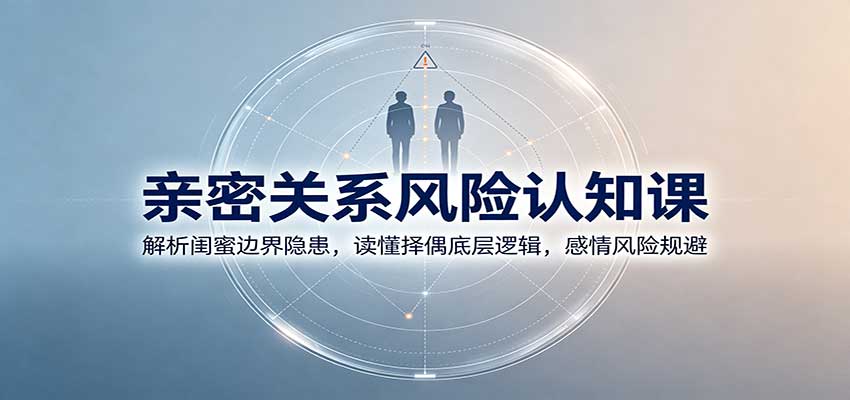 亲密关系风险认知课:解析闺蜜边界隐患,读懂择偶底层逻辑,感情风险规避祝你网--专注互联网创业.信息差副业研究拒绝割韭菜祝你网