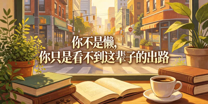 付费文章：你不是懒，你只是看不到这辈子的出路祝你网--专注互联网创业.信息差副业研究拒绝割韭菜祝你网