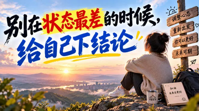 5c298a38e5ba5652e499adfbdee41f24.webp 某公众号付费文章:别在状态最差的时候,给自己下结论