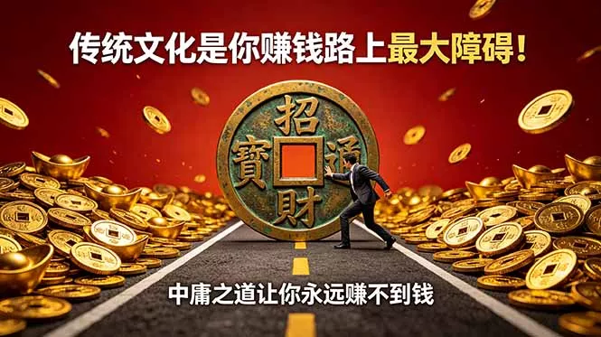 付费文章：传统文化是你赚钱路上最大障碍！中庸之道让你永远赚不到钱祝你网--专注互联网创业.信息差副业研究拒绝割韭菜祝你网