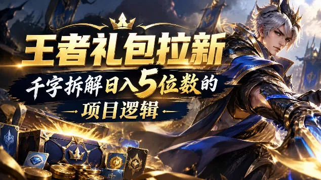 5f7a4815348069d15eeed00854162305.webp 王者游戏礼包拉新_千字拆解日入5位数的项目逻辑