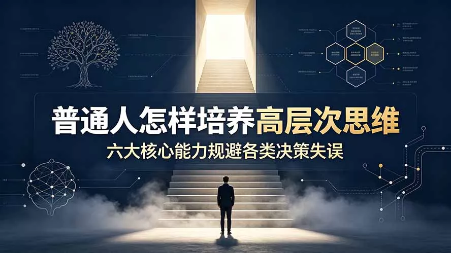 付费文章:普通人怎样培养高层次思维,六大核心能力规避各类决策失误祝你网--专注互联网创业.信息差副业研究拒绝割韭菜祝你网