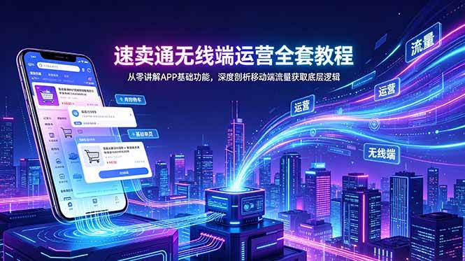 61dbc7a1e74cd3326dbb5a3e811ba9c3.jpeg (18904期)速卖通无线端运营全套教程,从零讲解APP基础功能,深度剖析移动端流量获取底层逻辑