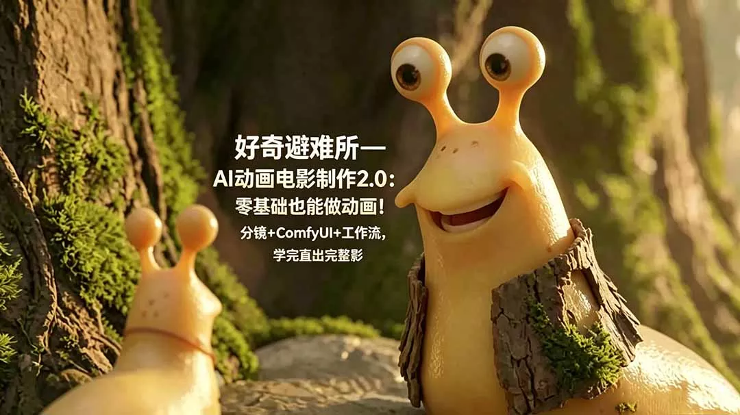 653b4a0e1bcd157d08415a67cd87022e.webp 好奇避难所—AI动画电影制作2.0:零基础也能做动画!分镜+ComfyUI+工作流,学完直出完整影片