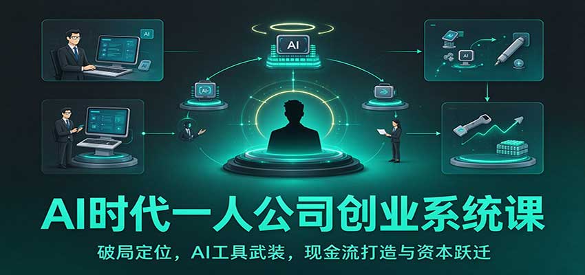 6616c965eac2b73d0beea0682f3275b9.jpeg AI时代一人公司创业系统课:破局定位,AI工具武装,现金流打造与资本跃迁