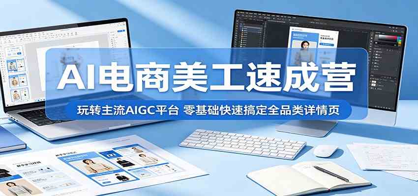 667c82f2ca1f2caaf54f7d71d088a9a6.jpeg AI电商美工速成营:玩转主流AIGC平台,零基础快速搞定全品类详情页