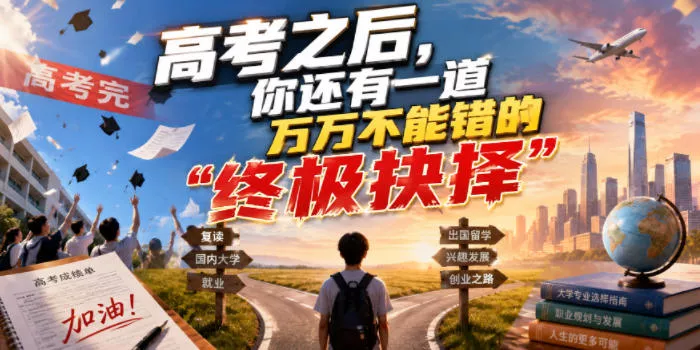 付费文章:高考之后,你还有一道万万不能错的“终极抉择”祝你网--专注互联网创业.信息差副业研究拒绝割韭菜祝你网