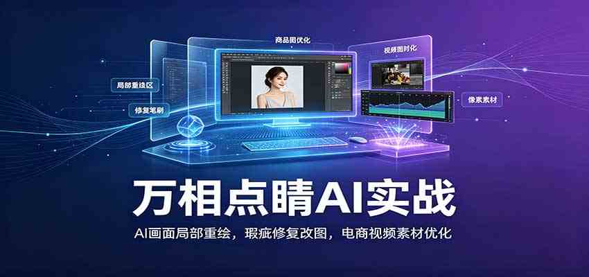 万相点睛AI实战:AI画面局部重绘,瑕疵修复改图,电商视频素材优化祝你网--专注互联网创业.信息差副业研究拒绝割韭菜祝你网