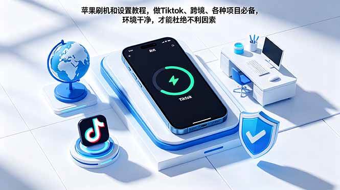 （18558期）苹果刷机和设置教程，做Tiktok、跨境、各种项目必备，环境干净，才能杜绝不利因素祝你网--专注互联网创业.信息差副业研究拒绝割韭菜祝你网