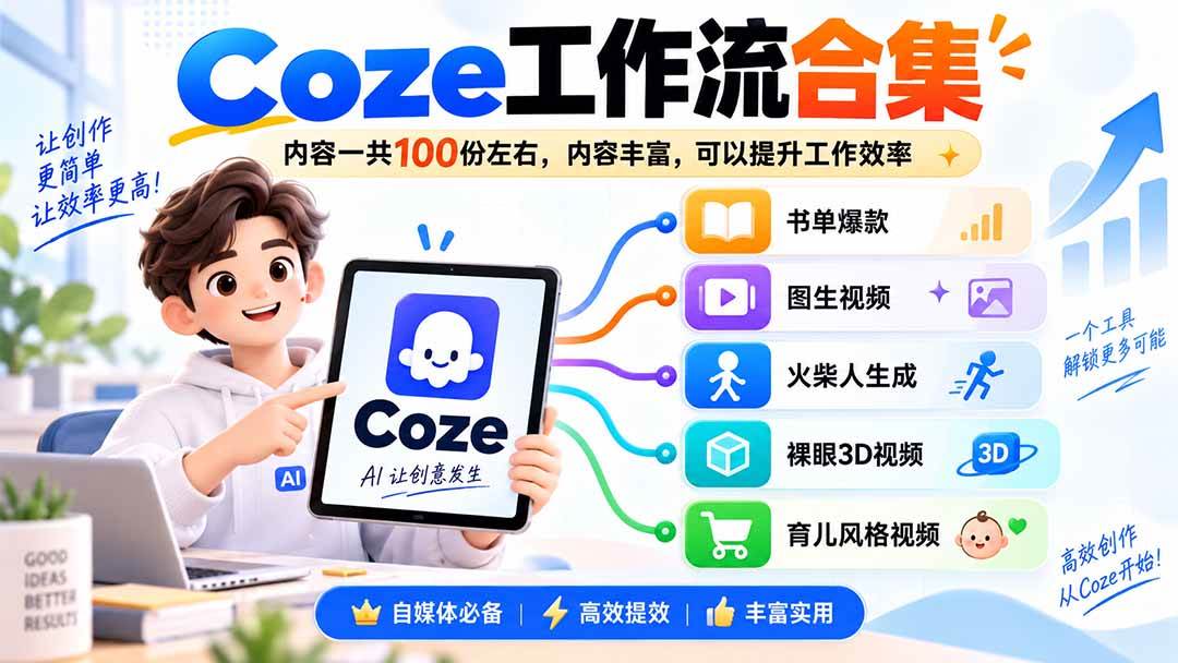 6e3d86afdcc3ed8aaca48aea4e8eb3fe.jpeg (20440期)Coze工作流合集,内容一共100份左右,内容丰富,可以提供工作效率