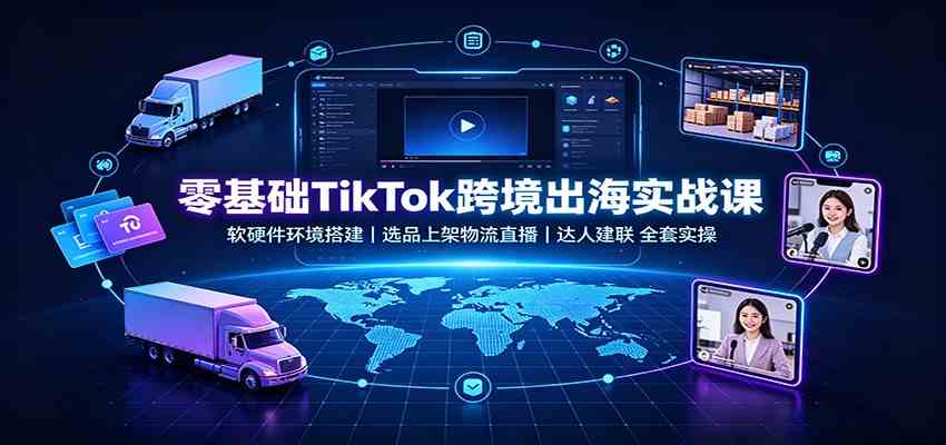 6f441d7a4fecd011bc3a72481e0b0c3f.jpeg 零基础TikTok跨境出海实战课:软硬件环境搭建,选品上架物流直播,达人建联全套实操