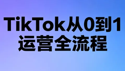 绿洲·TikTok从0到1运营全流程(更新7月)祝你网--专注互联网创业.信息差副业研究拒绝割韭菜祝你网