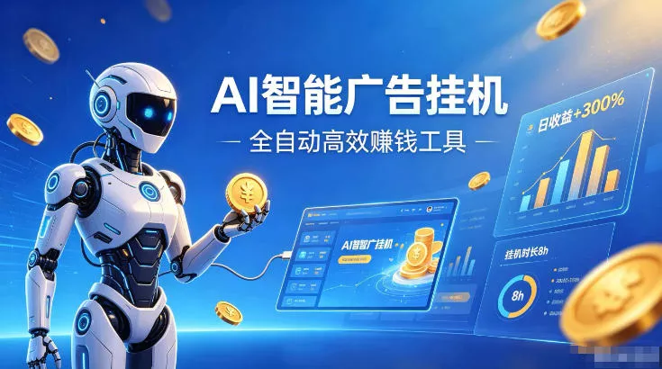 74b3206bfbedef3e30798381bae257e6.webp AI智能广告挂G,在家自动賺收益,全程无需人工操作、不用直播、不用拉人【揭秘】