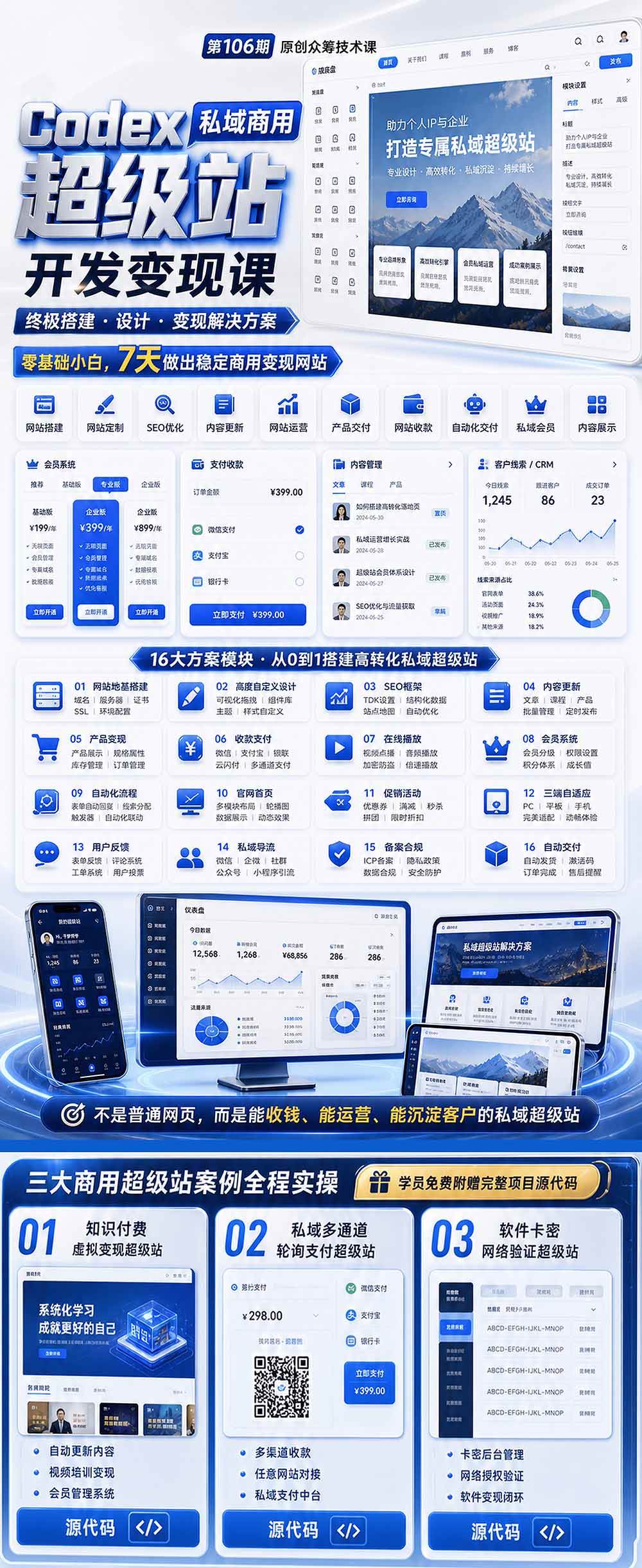 77137b7b77e83f06c6de20499047bf96.jpeg (19169期)Codex私域商用超级站Ai开发变现课106期-更新0702:不是普通网站,而是能收钱,能运营,能沉淀客户的私域超级站