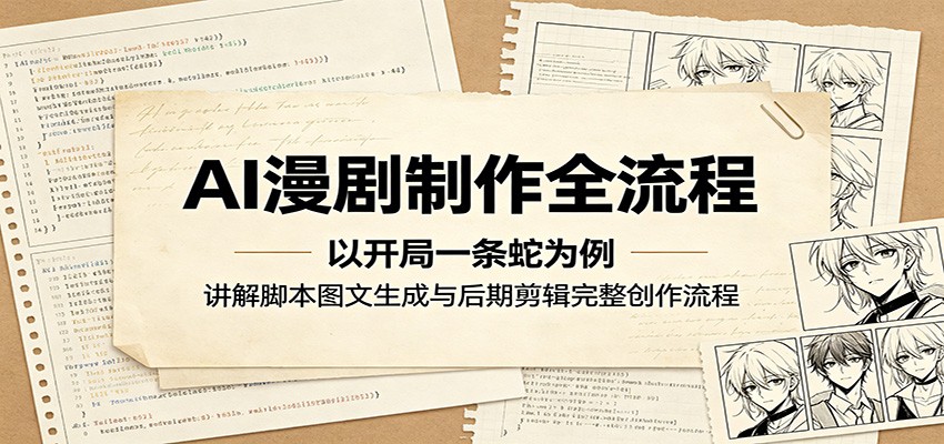 7737be56975aad85adc1465fb853c3bb.jpeg AI漫剧制作全流程:以开局一条蛇为例,讲解脚本图文生成与后期剪辑完整创作流程