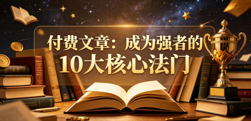776be47454b138b794f0a03b9237e851.jpeg 付费文章:成为强者的10大核心法门