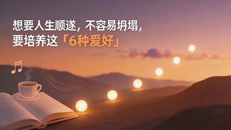 77eb4f3f05c35e792441e8eae457f05c.jpeg (19638期)付费文章:想要人生顺遂,不容易坍塌,要培养这6种爱好