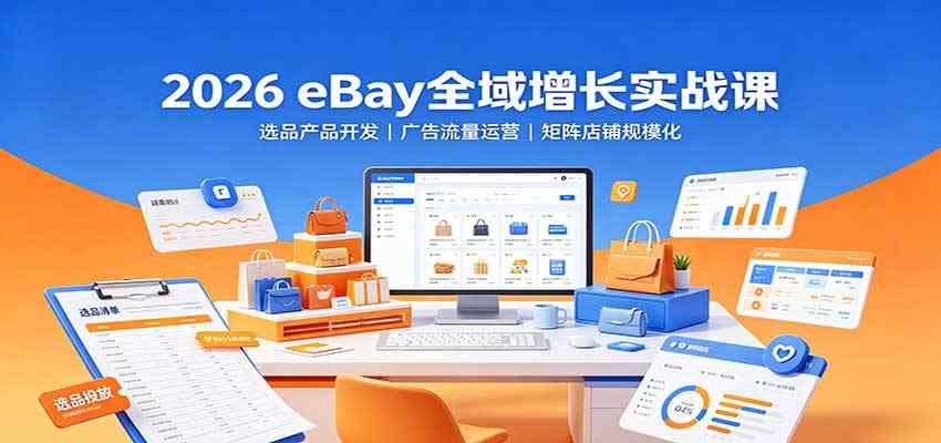 7ddc88a08e65e1b532604f2e9dae73a2.jpeg 2026 eBay全域增长实战课:选品产品开发,广告流量运营,矩阵店铺规模化