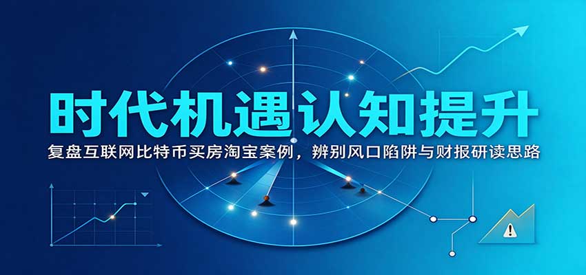 时代机遇认知提升:复盘互联网比特币买房淘宝案例,辨别风口陷阱与财报研读思路祝你网--专注互联网创业.信息差副业研究拒绝割韭菜祝你网