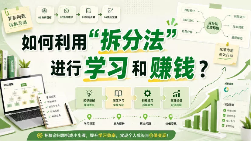 8c7bb6b68538dcf5909a9439fee5025a.webp 付费文章:如何利用“拆分法”进行学习和賺钱?