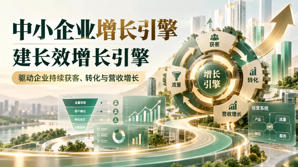 中小企业增长引擎,建长效增长引擎,驱动企业持续获客、转化与营收增长祝你网--专注互联网创业.信息差副业研究拒绝割韭菜祝你网