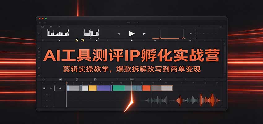 918f1a5c614408024886e6df9523f2ab.jpeg AI工具测评IP孵化实战营:剪辑实操教学,爆款拆解改写到商单变现
