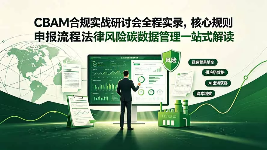 CBAM合规实战研讨会全程实录,核心规则申报流程法律风险碳数据管理一站式解读祝你网--专注互联网创业.信息差副业研究拒绝割韭菜祝你网