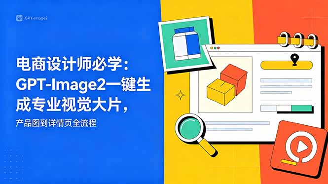 电商设计师必学-更新：GPT-Image2一键生成专业视觉大片，产品图到详情页全流程祝你网--专注互联网创业.信息差副业研究拒绝割韭菜祝你网