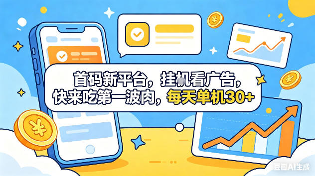 959ff86345ee2d1afb145ab0d136ecc8.jpeg 首码新平台,挂G自动看广告,快来吃第一波肉,每天单机30+,可矩阵放大【揭秘】