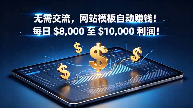 98a8be61f67c82db48e5c6d0d79a37cf.jpeg (18854期)无需交流,网站模板自动赚钱!每日 $8,000 至 $10,000 利润!【原创双语字幕】