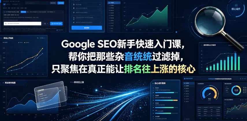 98dd3a3a13d56fa9d391482a68c56750.webp Google SEO新手快速入门课,帮你把那些杂音统统过滤掉,只聚焦在真正能让排名往上涨的核心动作【原创双语字幕】