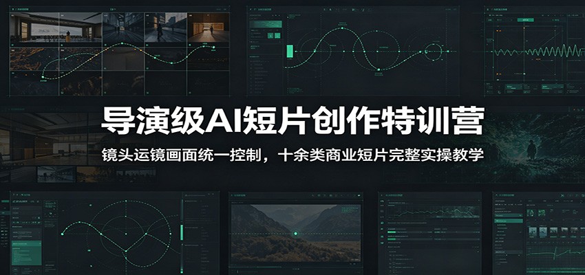 9b1e1cbc11981e6b9c4dd406c8e25afb.jpeg 导演级AI短片创作特训营:镜头运镜画面统一控制,十余类商业短片完整实操教学(更新)